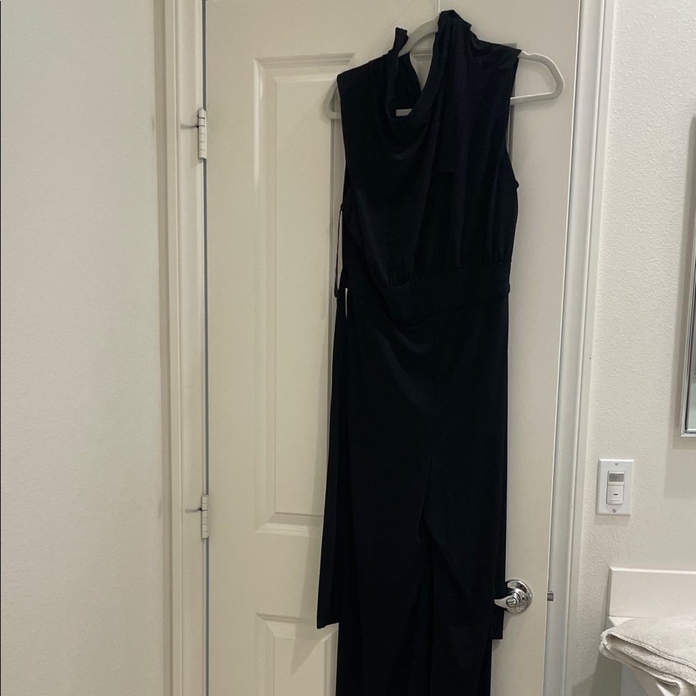 Donna Morgan Classic Black Sleeveless Jumpsuit